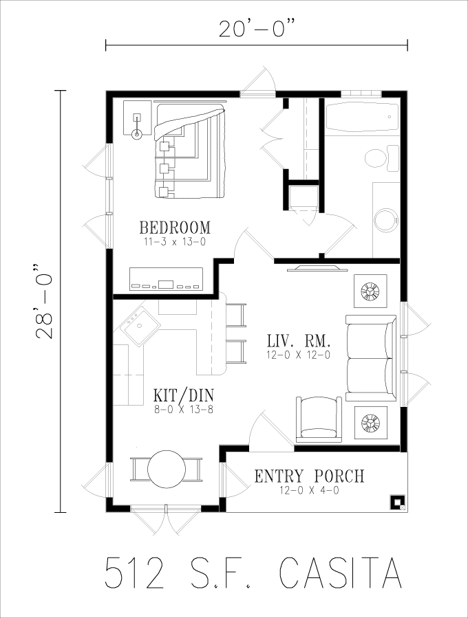 512 Casita Floor Plan